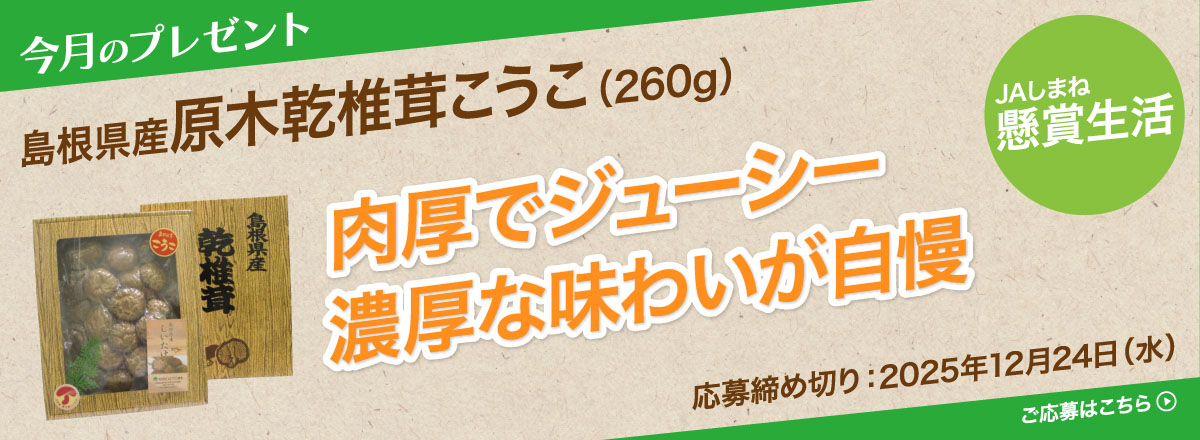 【懸賞生活】今月のプレゼント